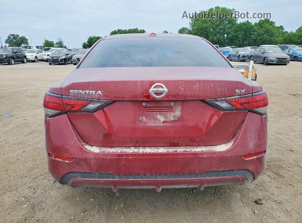 3N1AB8CV2LY306361 2020 NISSAN SENTRA Red Вид ззаду