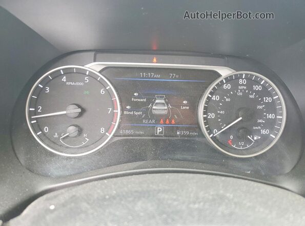 3N1AB8CV2LY306361 2020 NISSAN SENTRA Red Вид щитка приладів