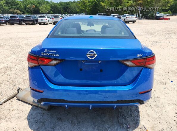 3N1AB8CV2MY210196 2021 NISSAN SENTRA Blue Հետևի տեսք