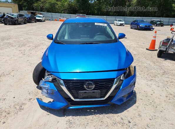 3N1AB8CV2MY210196 2021 NISSAN SENTRA Blue Դիմացի տեսք