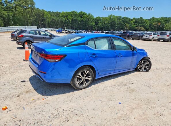3N1AB8CV2MY210196 2021 NISSAN SENTRA Blue Հետևի աջ