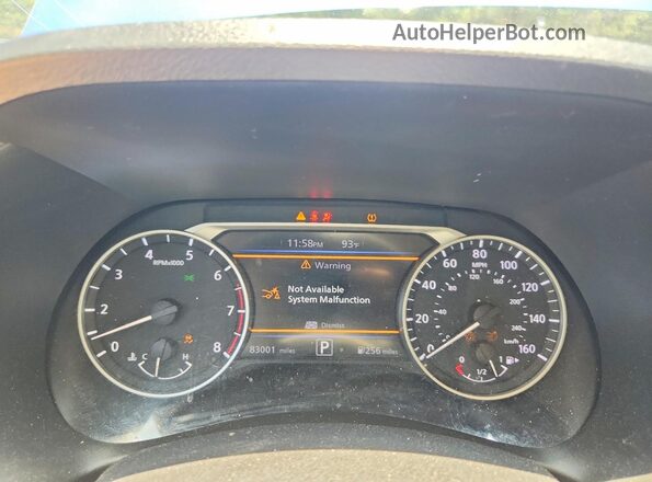 3N1AB8CV2MY210196 2021 NISSAN SENTRA Blue Սարքավորումների վահանակի տեսք