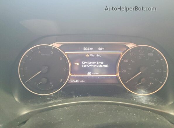 3N1AB8CV2MY246101 2021 NISSAN SENTRA Maroon Vista del cuadro de instrumentos