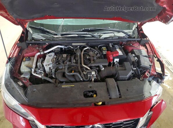 3N1AB8CV2MY246101 2021 NISSAN SENTRA Maroon Vista interior trasera
