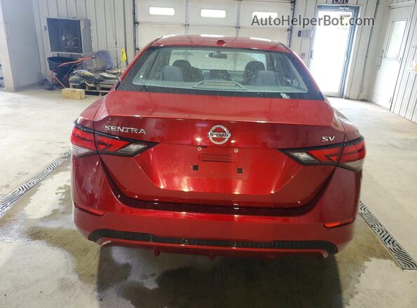 3N1AB8CV2MY246101 2021 NISSAN SENTRA Maroon Vista trasera