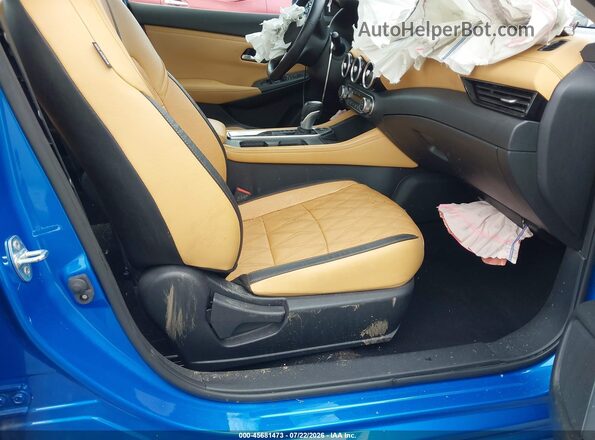 3N1AB8CV2MY262783 2021 NISSAN SENTRA Blue Vista interior delantera