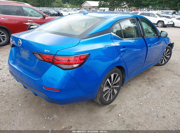 3N1AB8CV2MY262783 2021 NISSAN SENTRA Blue Trasero derecho