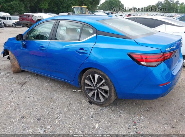 3N1AB8CV2MY262783 2021 NISSAN SENTRA Blue Trasero izquierdo