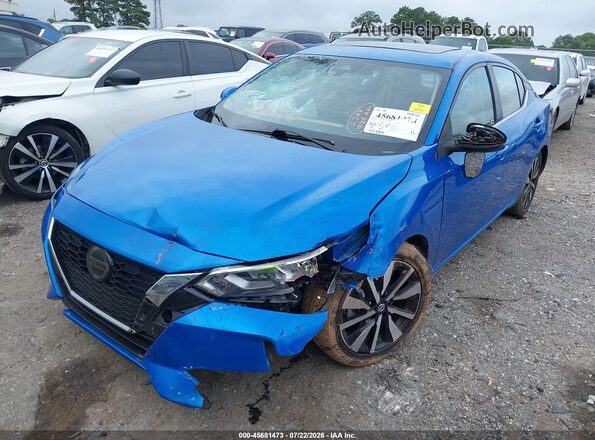 3N1AB8CV2MY262783 2021 NISSAN SENTRA Blue Vista frontal