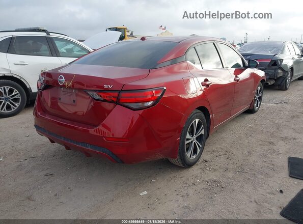 3N1AB8CV2MY290325 2021 NISSAN SENTRA Red Trasero derecho