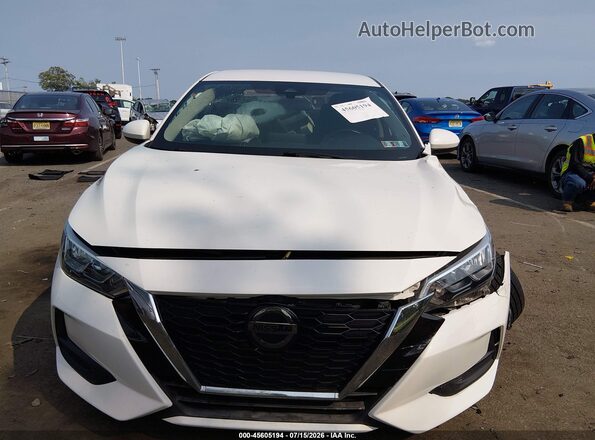 3N1AB8CV2MY298456 2021 NISSAN SENTRA White Սարքավորումների վահանակի տեսք