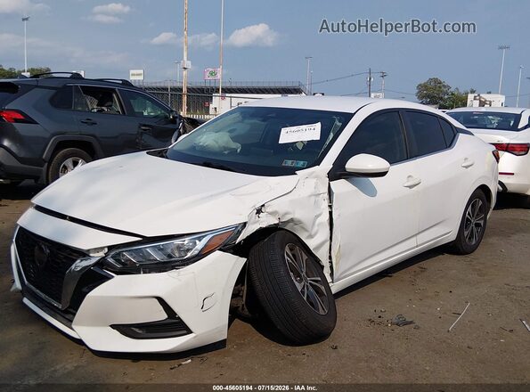 3N1AB8CV2MY298456 2021 NISSAN SENTRA White Դիմացի տեսք