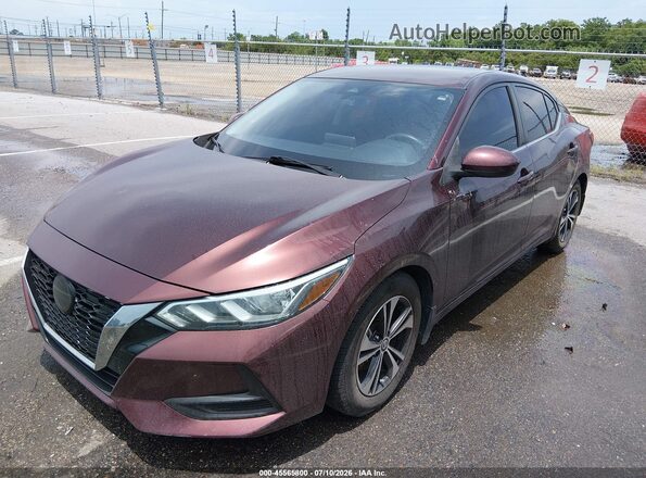 3N1AB8CV2MY311402 2021 NISSAN SENTRA Red Front left