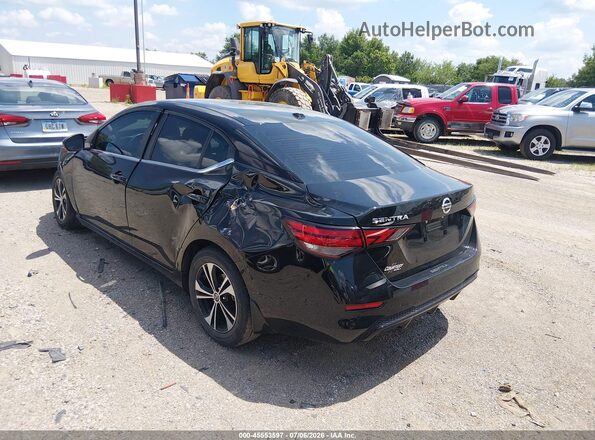 3N1AB8CV2NY218512 2022 NISSAN SENTRA Black Trasero izquierdo