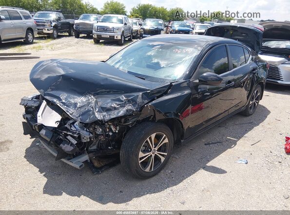 3N1AB8CV2NY218512 2022 NISSAN SENTRA Black Vista tres cuartos delantera izquierda