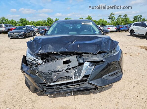 3N1AB8CV2NY247539 2022 NISSAN SENTRA Black Widok z przodu