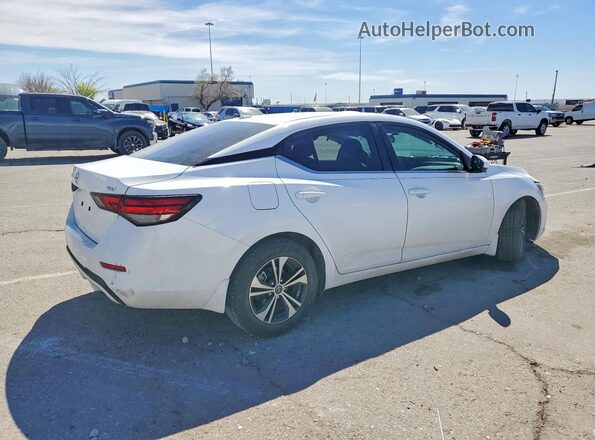 3N1AB8CV2PY225818 2023 NISSAN SENTRA Белый Задняя правая четверть