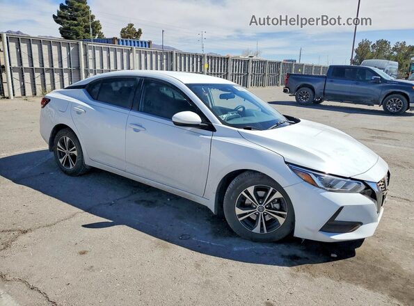 3N1AB8CV2PY225818 2023 NISSAN SENTRA Белый Передняя правая четверть