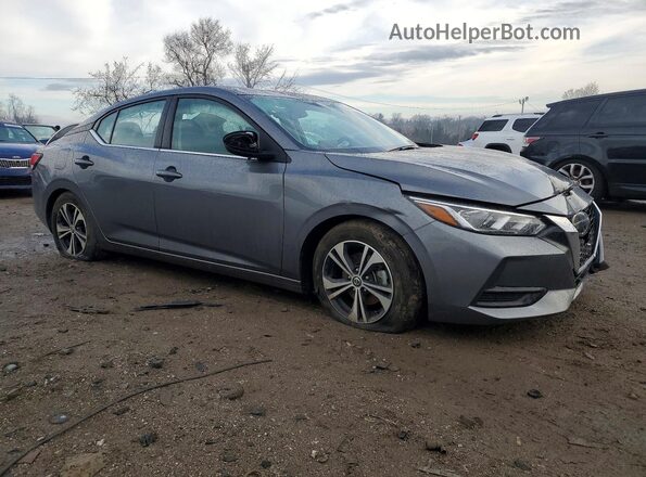 3N1AB8CV2PY251593 2023 NISSAN SENTRA Серый Передняя правая четверть