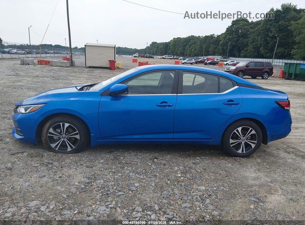 3N1AB8CV2PY264358 2023 NISSAN SENTRA Синий Панорамный вид салона 360°