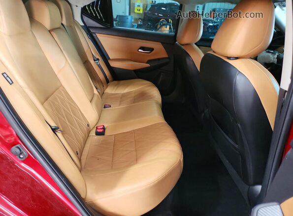 3N1AB8CV2PY272962 2023 NISSAN SENTRA Maroon უკანა სავარძლების ხედი