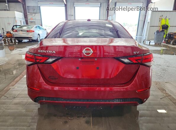 3N1AB8CV2PY272962 2023 NISSAN SENTRA Maroon უკანა ხედი
