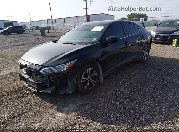3N1AB8CV2PY275215 2023 NISSAN SENTRA Black წინა მარცხენა ხედი სამი მეოთხედიდან