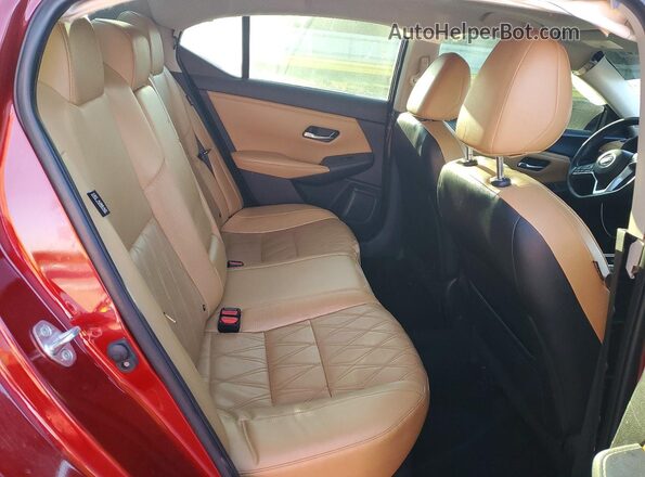 3N1AB8CV2PY304485 2023 NISSAN SENTRA Red Rear seats view