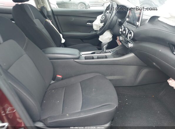 3N1AB8CV2PY315583 2023 NISSAN SENTRA Burgundy წინა სალონის ხედი