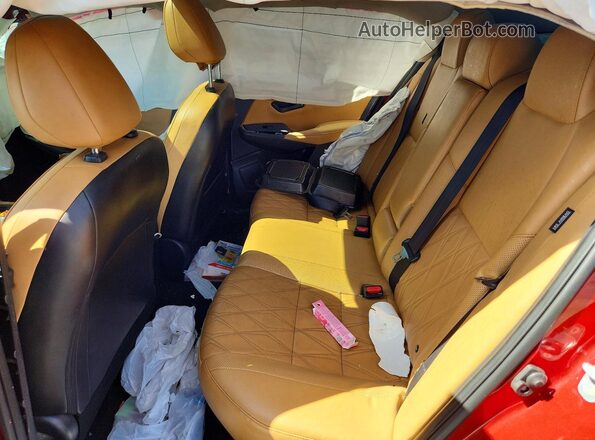 3N1AB8CV2RY231265 2024 NISSAN SENTRA Red Rear seats view