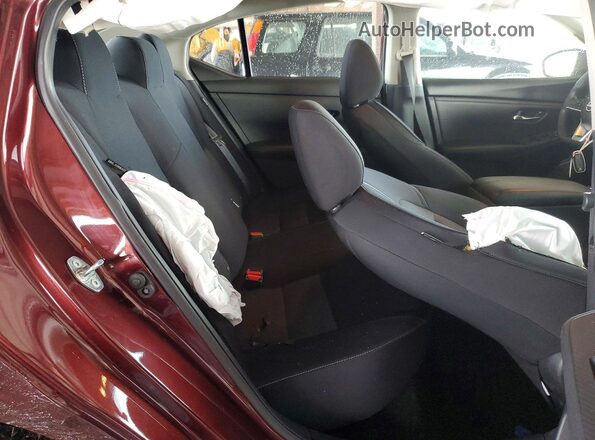 3N1AB8CV2RY300228 2024 NISSAN SENTRA Maroon Rear seats view