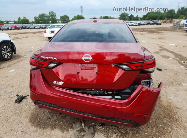 3N1AB8CV2SY241946 2025 NISSAN SENTRA Красный Вид сзади