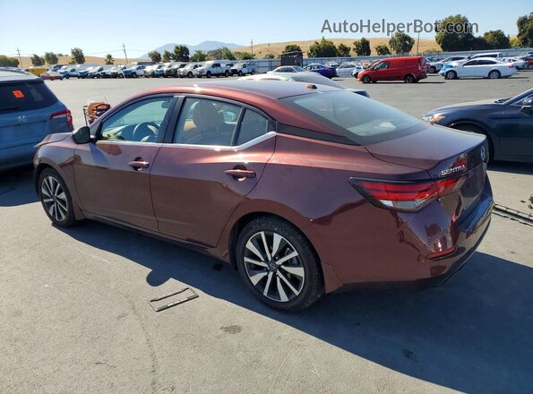 3N1AB8CV2SY261906 2025 NISSAN SENTRA Burgundy უკანა მარცხენა
