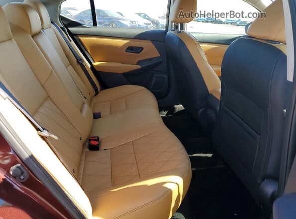 3N1AB8CV2SY261906 2025 NISSAN SENTRA Burgundy უკანა სავარძლების ხედი
