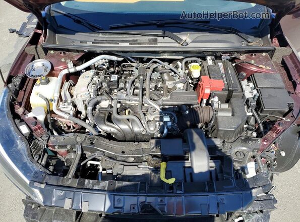 3N1AB8CV2SY261906 2025 NISSAN SENTRA Burgundy უკანა სალონის ხედი