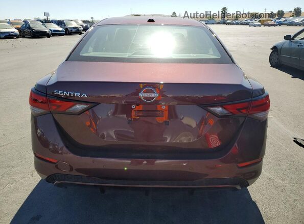 3N1AB8CV2SY261906 2025 NISSAN SENTRA Burgundy უკანა ხედი