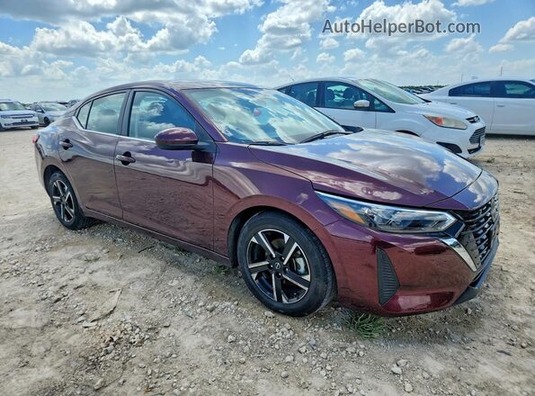 3N1AB8CV2SY291472 2025 NISSAN SENTRA Burgundy Przód prawy
