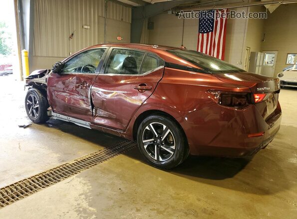 3N1AB8CV2SY331551 2025 NISSAN SENTRA Burgundy უკანა მარცხენა