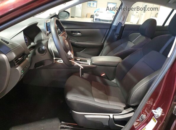 3N1AB8CV2SY331551 2025 NISSAN SENTRA Burgundy წინა სალონის ხედი