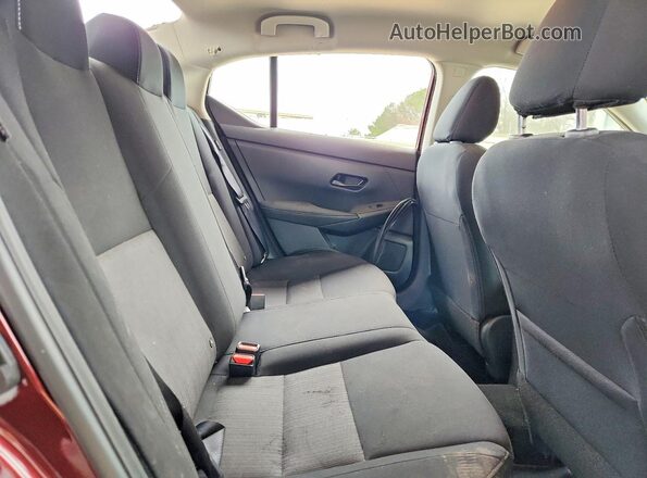 3N1AB8CV2SY354344 2025 NISSAN SENTRA Maroon უკანა სავარძლების ხედი