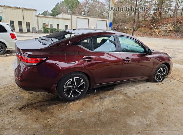 3N1AB8CV2SY354344 2025 NISSAN SENTRA Maroon უკანა მარჯვენა
