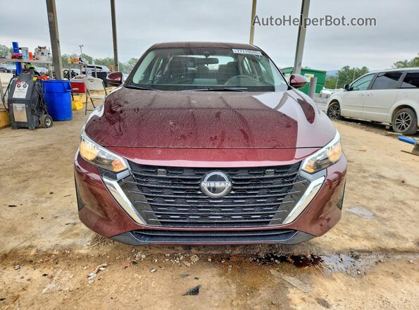 3N1AB8CV2SY354344 2025 NISSAN SENTRA Maroon წინა ხედი