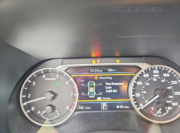 3N1AB8CV2SY354344 2025 NISSAN SENTRA Maroon ხელსაწყოთა პანელის ხედი