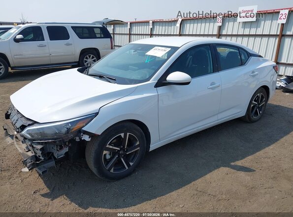 3N1AB8CV2SY384900 2025 NISSAN SENTRA White Առջևի ձախ երեք քառորդ տեսարան