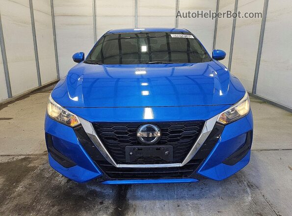 3N1AB8CV3MY205542 2021 NISSAN SENTRA Blue Widok z przodu