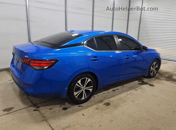 3N1AB8CV3MY205542 2021 NISSAN SENTRA Blue Tył prawy