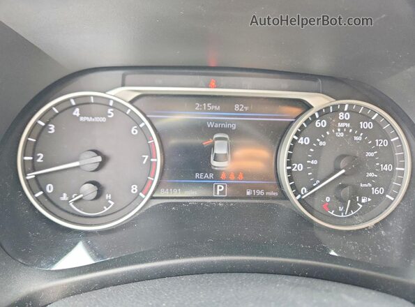 3N1AB8CV3MY212829 2021 NISSAN SENTRA Blue ხელსაწყოთა პანელის ხედი
