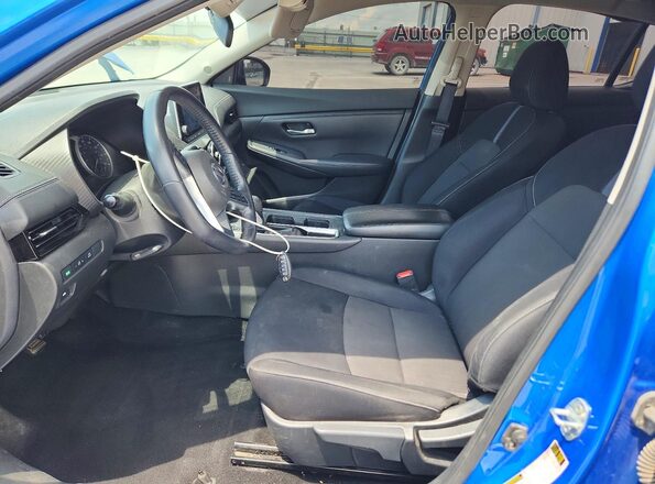 3N1AB8CV3MY212829 2021 NISSAN SENTRA Blue წინა სალონის ხედი