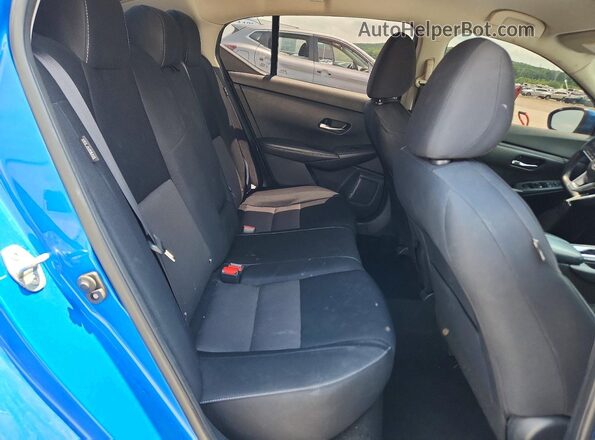 3N1AB8CV3MY212829 2021 NISSAN SENTRA Blue უკანა სავარძლების ხედი