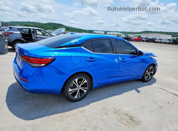 3N1AB8CV3MY212829 2021 NISSAN SENTRA Blue უკანა მარჯვენა